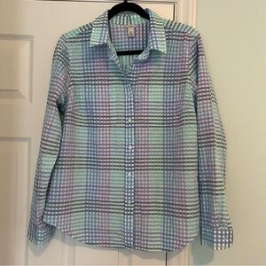 L.L. Bean Seersucker Button Down